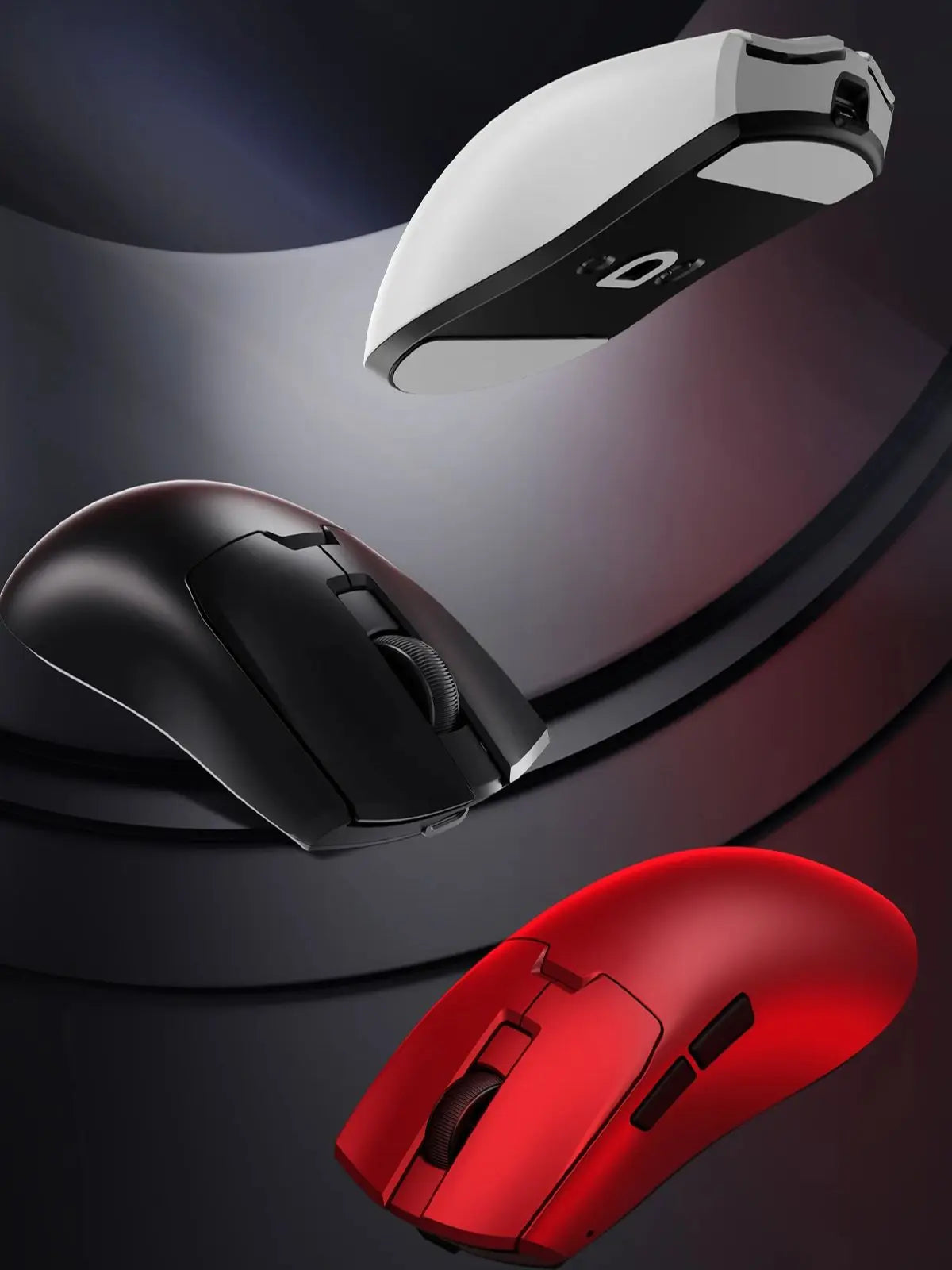 Delux M800mini Wireless Gaming Mouse, 46g Lightweight,PAW3395/PAW3311,1KHz Polling Rate for Small to Medium Hand PC Gamer