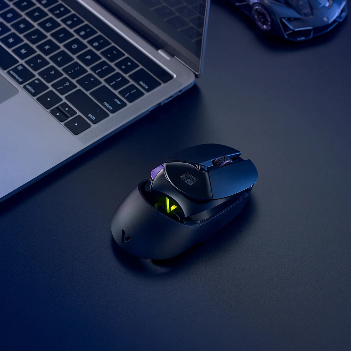 Rapoo VT960PRO Wired/ Wireless Gaming Mouse PAW3395 Sensor 26000 DPI OLED Display 9 Programmable Buttons On-Board Memory Black