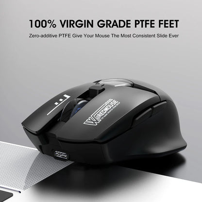 Dual-Mode Wireless Bluetooth Mouse With Smart Screen Display Silent Charging Office Gaming Portable Tablet Universal Mouse