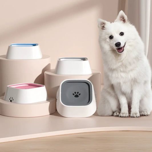 Floating Pet Bowl Dog 1L Cat Water Dispenser ABS Plastic Pet Drinking Bowl for Long-Haired Pets Drinking Dispenser with Filter