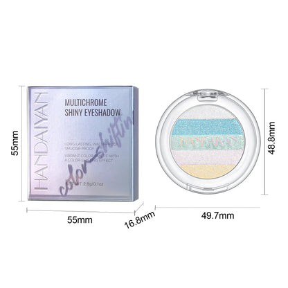 Multipurpose Pressed Powder Eyeshadow Palette Waterproof Long Lasting Highly Pigmented Rainbow Highlighter Chameleon Makeup