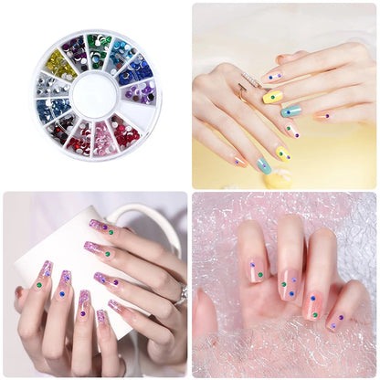 Nail Polish Kit Acrylic Nail Kit Poly Nail Gel Set With Nail Lamp Nails Extension Glitter Gel UV Building Gel Manicure Tools Set