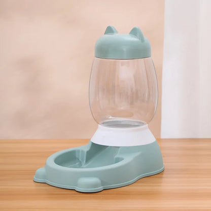 HOOPET 2025 New Cat Bowl 3 Colors Pet Automatic Feeder Dog Drinking Bowl Dispenser for Puppy Cat Food Water Bowl Pet Accessaries
