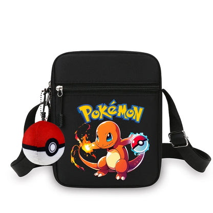 Cute Pokemons Boy Girl Crossbody Bag Anime Pikachus Mewtwo Charmander Chest Packs Travel Outdoor Sport Shoulder Phone Pouch