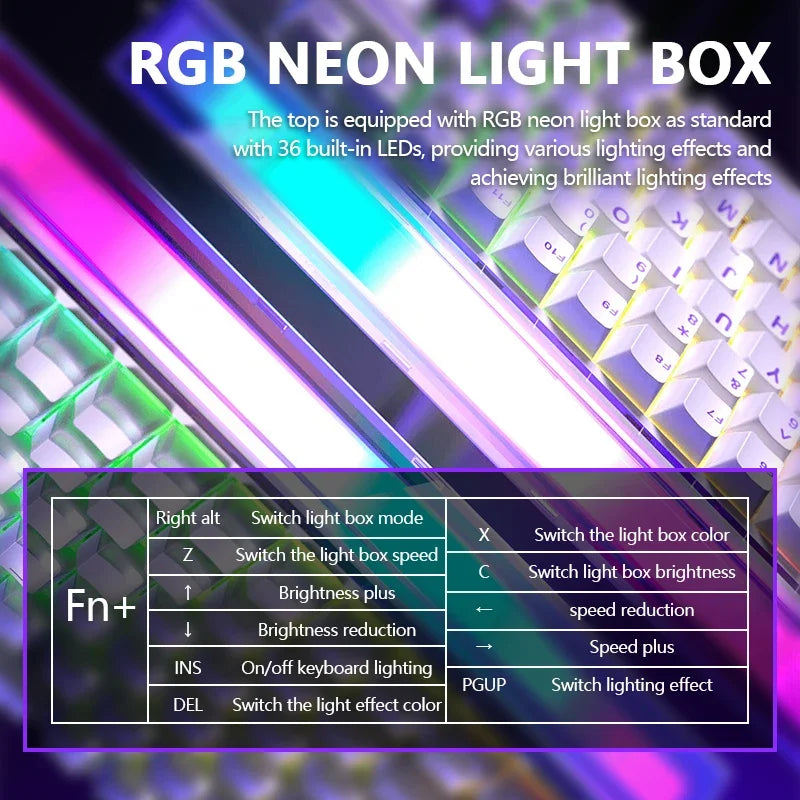 AULA HERO84 HE Wired Mechanical Keyboard RGB Music Rhythm 8K Return Rate Keyboard Magnetic Switch Computer Accessorie for Gamer