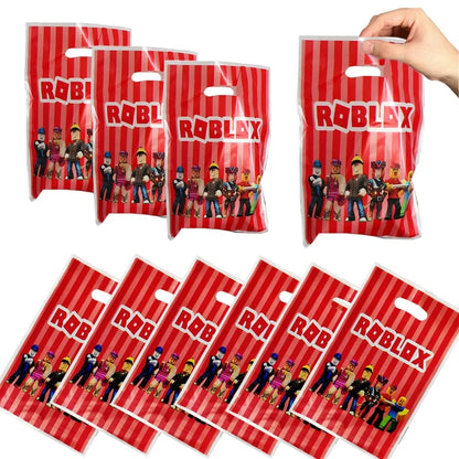 Hot Roblox Party Favors Gifts Slap Bracelets Stickers Goodie Bag Fillers Supplies Children's Birthday Souvenirs Decoration Toys