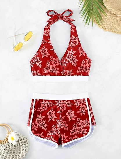 2026 High Waist Bikinis Women Padded Halter Swimwear Female Sexy Sporty Swimsuit Bathers Bathing Swimming Swim Suit Beachwear