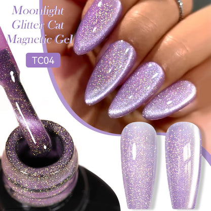 LILYCUTE 7ml 9D Cat Magnetic Gel Nail Polish Iridescent Magnet Semi Permanent Soak Off UV LED Manicure For Nail Art Gel Varnish