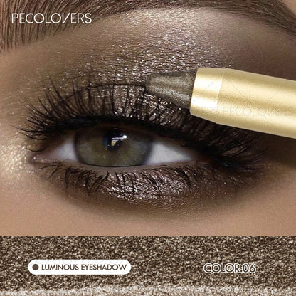 1PC Shimmer Glitter Contouring Eyeshadow Pencil - Double-headed Lazy Eyeshadow Stick, Ideal Gift for Women