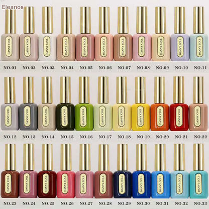 Eleanos 64 Colors HEMA TPO Free Gel Nail Polish With Color Chart 15ml Semi-permanent Nail Polish For Manicure Nail Salon UV Gel