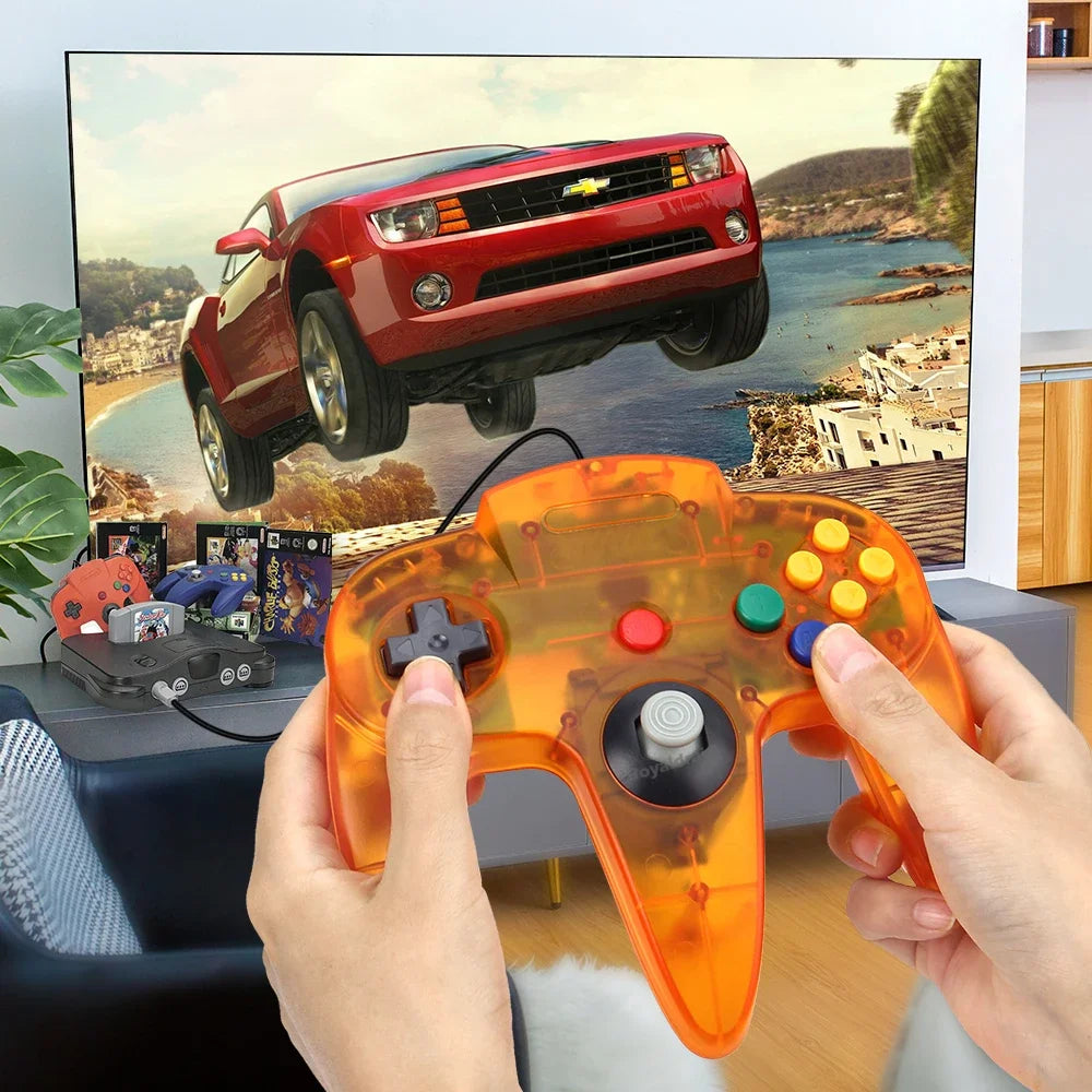 8 Colors Wired Gamepad For N64 Console Joypad Control for N64 Classic Joystick Retro Game Console Gamepad Accessories
