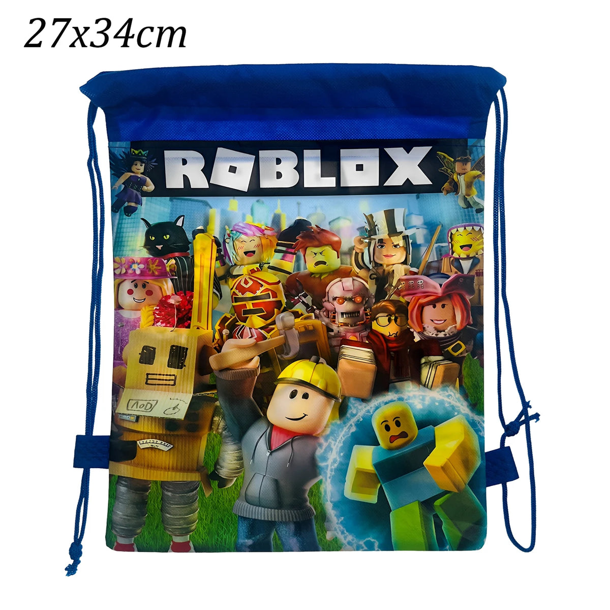 8/12/24/32PCS Roblox Nonwoven Drawstring Bag Roblox Game Party Decorations Kids Birthday Party Baby Shower Supplies Gift