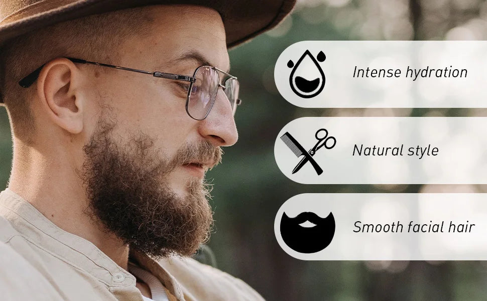Beard Balm and Oil Beards Essence Cream for Defining Whiskers Promotes Beard Healthy Growth Oil Men Beards Soft Styling Products