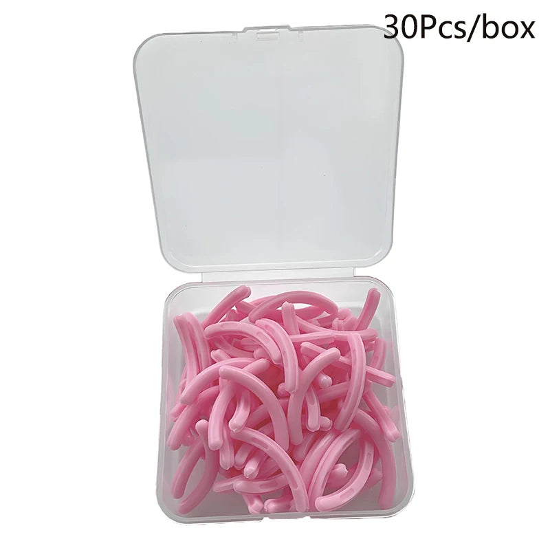 Colored Eyelashes Curler Replace Rubber 30pcs/box Black White Blue Elastic Eyelash Curler Replacement Rubber Strips Accessories