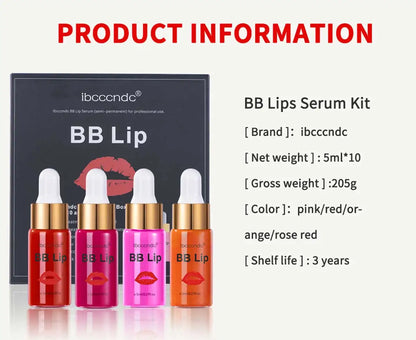 BB Lip Serum Kit: Semi-Permanent Glow & Color (ibcccndc)