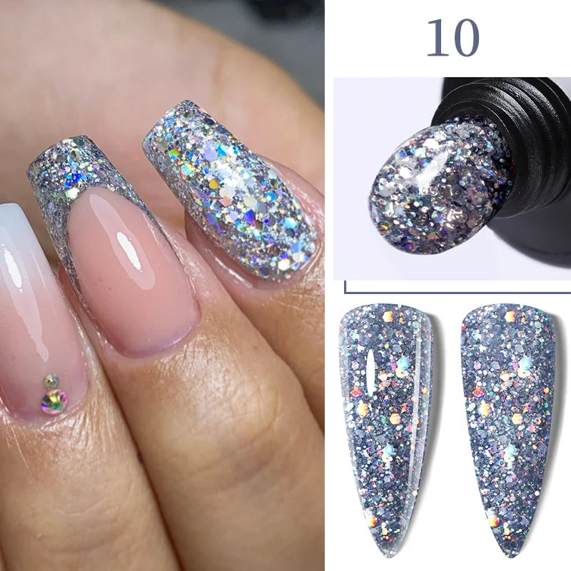 LILYCUTE 15ML Quick Extension Gel Nail Polish Nude Milk White Color Finger Prolong Acrylic Crystal Construction Hard Gel Varnish