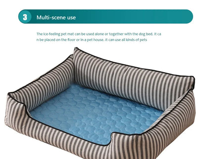 Summer Dog Cooling Mat Pet Cold Bed Extra Large for Small Big Dogs Pet Accessories Cat Durable Blanket Sofa Ice Pad Blanket