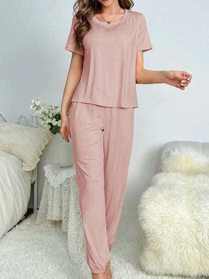 Suit Women's Clothing Family Clothing Summer Comfortable Casual Fashion Pajamas And Pants Set Two-piece