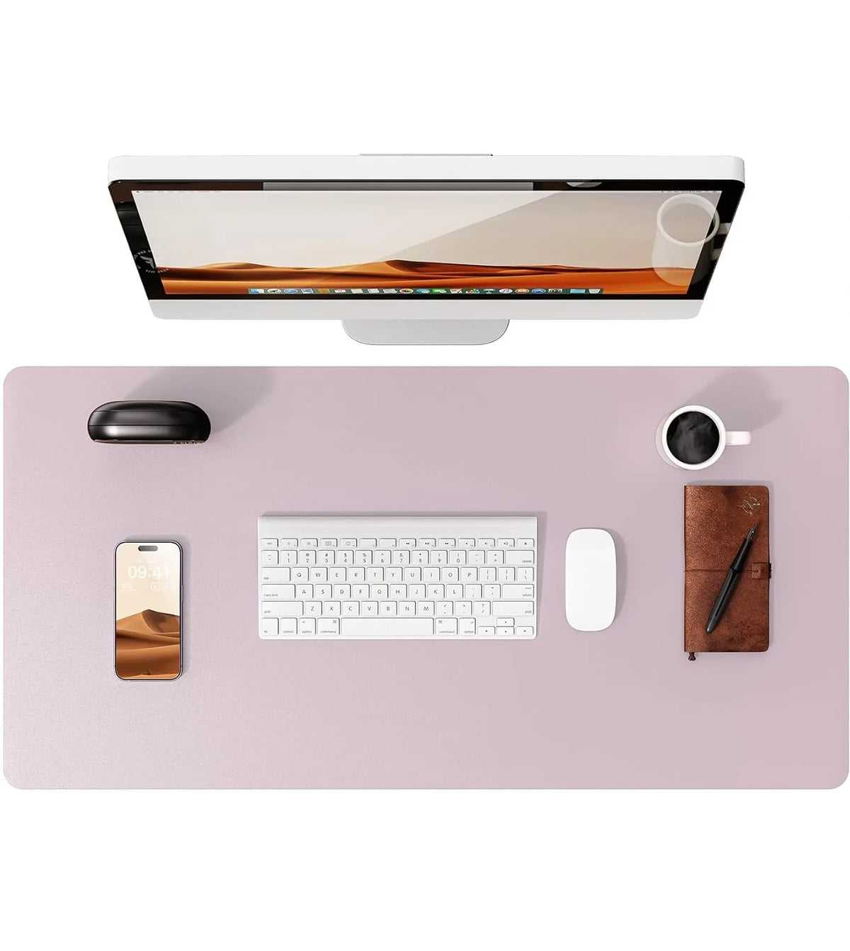 YSAGi Premium PU Leather Desk Mat: Non-Slip Waterproof Office Protector