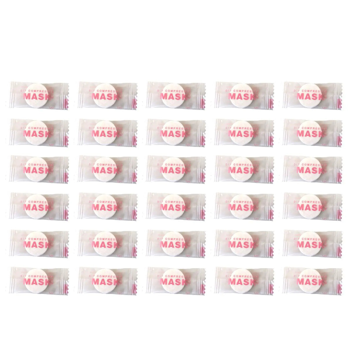 NEW High-end 30/50PCS Disposable Compressed Facial Mask Portable Non-woven Face Mask Facial Towel Coin Cotton Wrapped Tissues