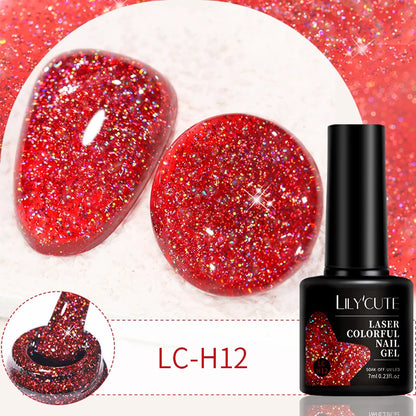 LILYCUTE 7ml 9D Cat Magnetic Gel Nail Polish Iridescent Magnet Semi Permanent Soak Off UV LED Manicure For Nail Art Gel Varnish