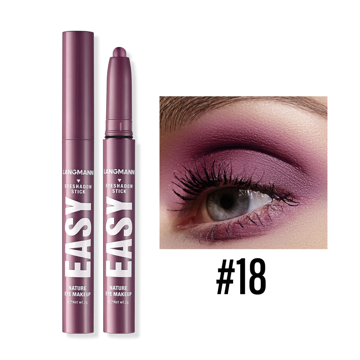 Pearlescent Matte Eyeshadow Pencil Waterproof Smoky Glitter Highlighter Pen Black Brown Makeup Tool Creamy Smooth