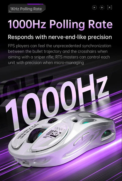 Lenovo Tri-mode Wireless Bluetooth Mouse Lightweight Computer Rgb Illuminated Gaming Mouse Portable Tablet Universal Mouse