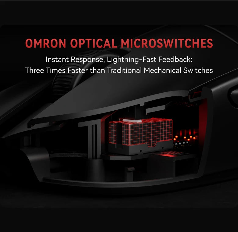 ATK VXE MAD R MAJOR Gaming E-Sports Mouse Ultra-lightweight Dual-Mode PAW3395/3950 Sensor Ergonomic Mice Standard 8K