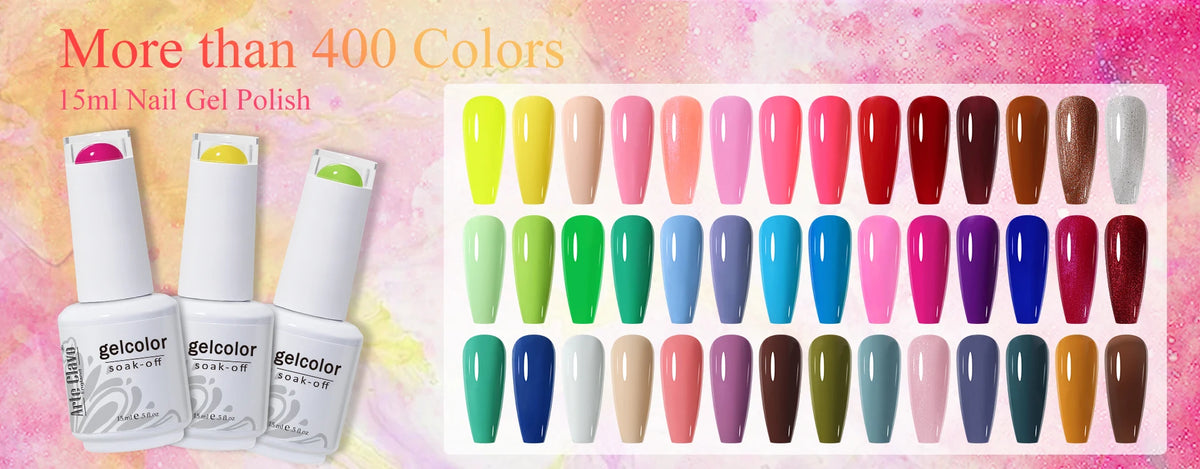 Arte Clavo 8Pcs/Set Gel Nail Polish Set 15ml Colorful Semi Permanent For Manicure Varnish Soak Off UV LED Nail Art Gel Kits