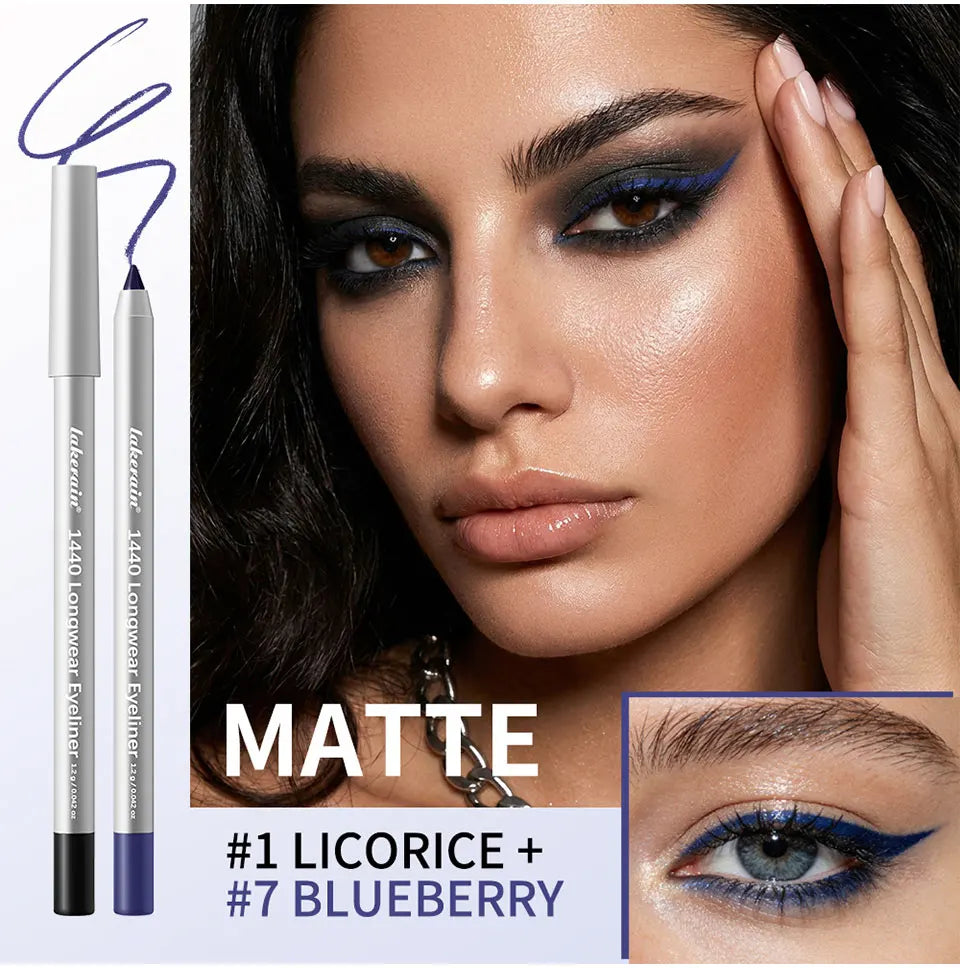 Lakerain Smooth Waterproof Eyeliner Pen Quick-Drying Long-Lasting Sweat-Proof Smudge-Proof for Perfect Makeup Application