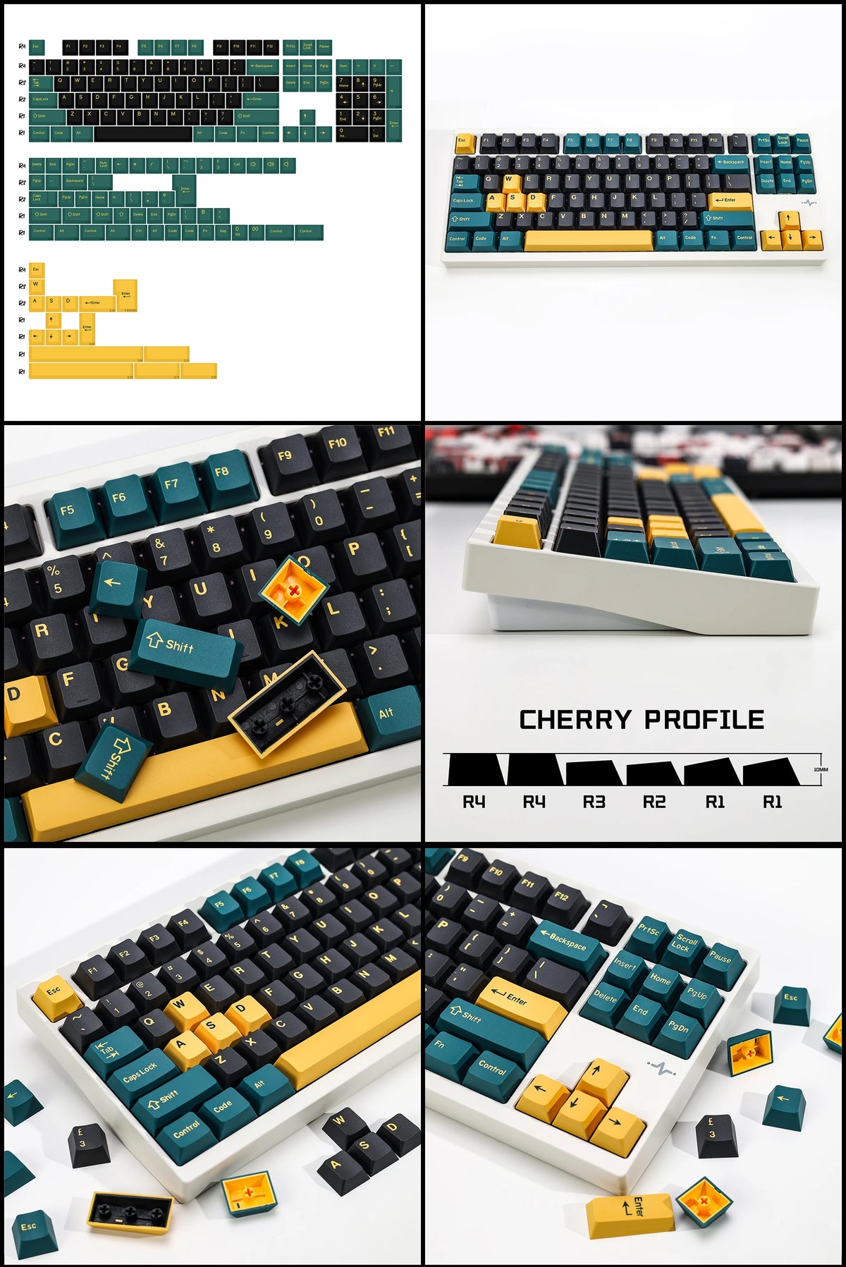 KBDiy GMK Keycap Double Shot GMK Olivia Shoko Jamon WOB Red Samurai Botanical PBT Keycaps Cherry Profile for Mechanical Keyboard