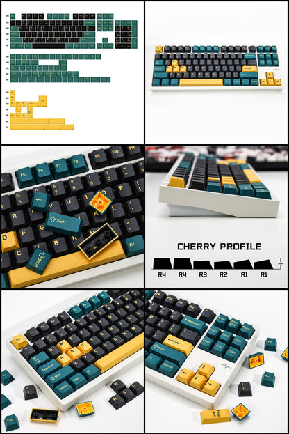 KBDiy GMK Keycap Double Shot GMK Olivia Shoko Jamon WOB Red Samurai Botanical PBT Keycaps Cherry Profile for Mechanical Keyboard
