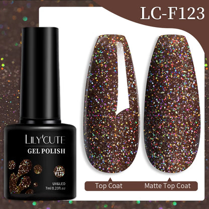 LILYCUTE 7ml 9D Cat Magnetic Gel Nail Polish Iridescent Magnet Semi Permanent Soak Off UV LED Manicure For Nail Art Gel Varnish