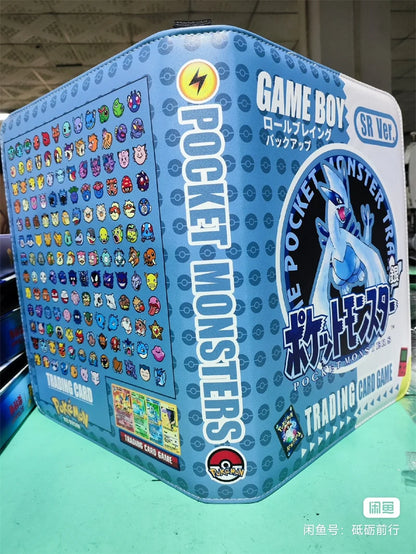New Gb Pikachu Cartoon Anime Battle Card Booklet Zipper Binder