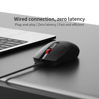 Lenovo Classic Wired Ergonomic Design High Sensitivity Durable USB Optical Gaming Mouse Business Home Pc Laptop Mouse