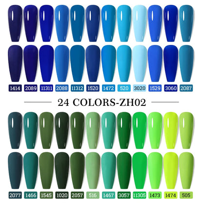 Clou Beaute 20pcs TPO & HEMA FREE Nail Gel Polish Set Red Pink Nude UV LED Soak Off Polish Gel Nail Semi Permanent Nail Varnish