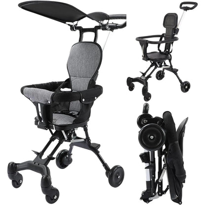 Convenience Stroller Lightweight Baby Travel Stroller Compact Stroller One-Handed Folding Canopy for Toddlers Travel Airplane