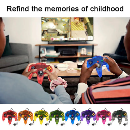 8 Colors Wired Gamepad For N64 Console Joypad Control for N64 Classic Joystick Retro Game Console Gamepad Accessories
