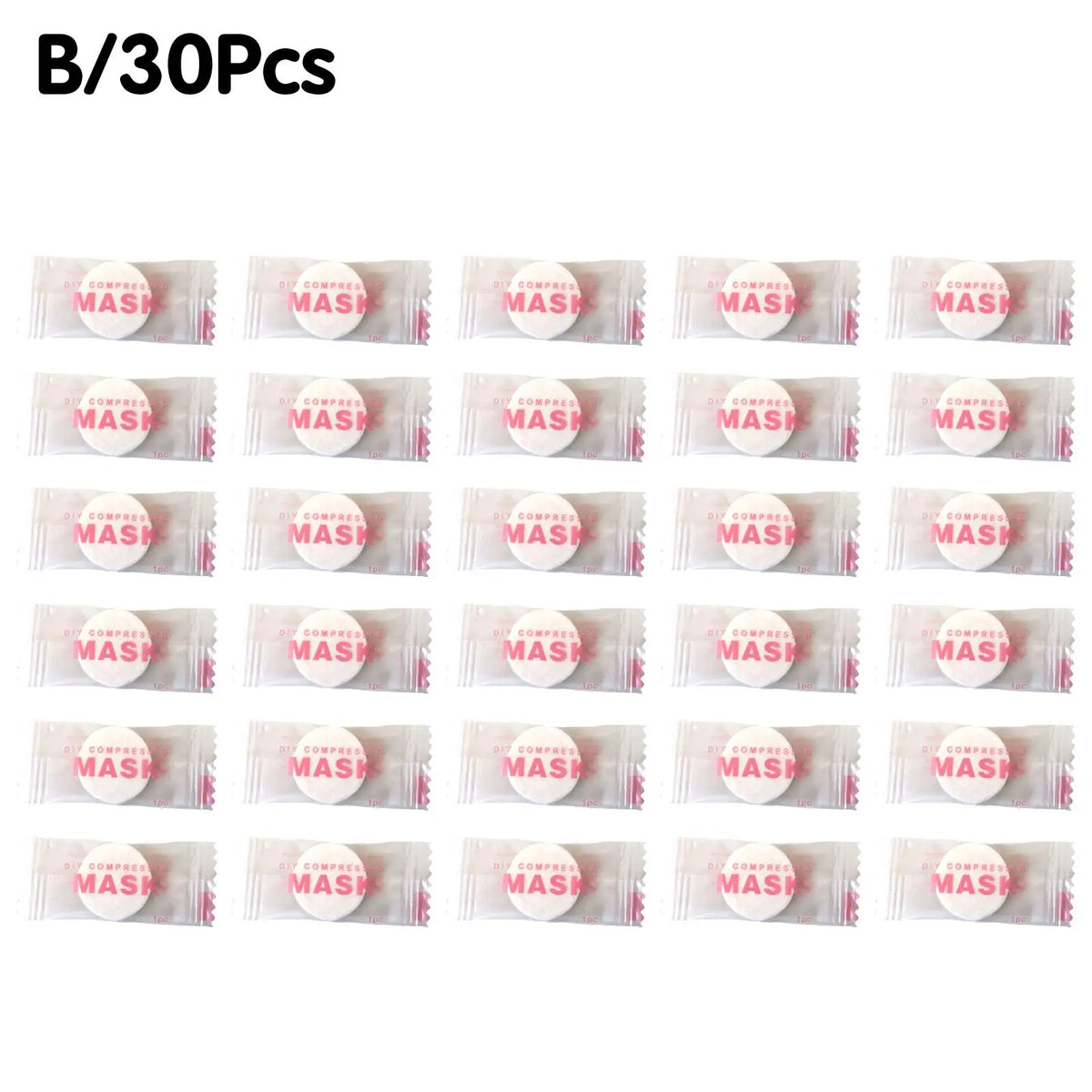 NEW High-end 30/50PCS Disposable Compressed Facial Mask Portable Non-woven Face Mask Facial Towel Coin Cotton Wrapped Tissues