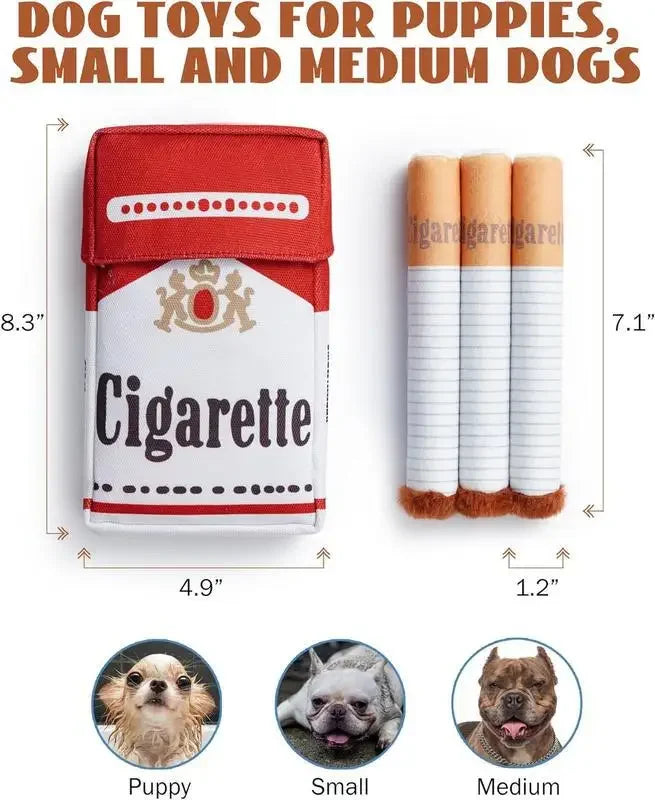 Funny Interactive Plush Dog Toys Creatives Cigarette Design Giggling Chewing Toy for Dog The Perfect Pet Gift for Plays Dogs Toy