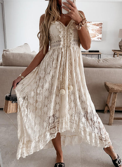 Summer White Dress For Woman 2025 Trendy Casual Beachwear Cover-ups Outfits New Boho Hippie Chic Long Maxi Dresses Elegant Party