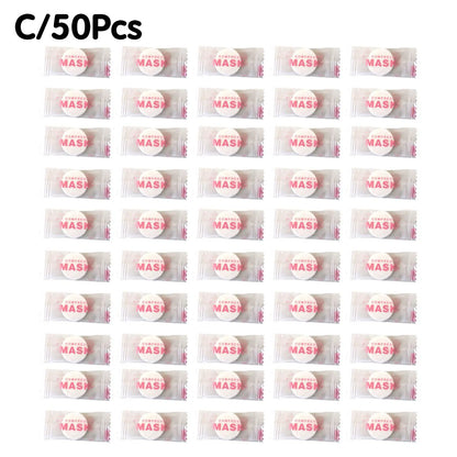 NEW High-end 30/50PCS Disposable Compressed Facial Mask Portable Non-woven Face Mask Facial Towel Coin Cotton Wrapped Tissues
