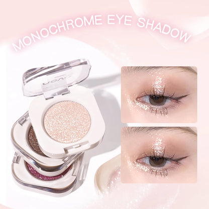 Monochrome Glitter Champagne Eyeshadow Diamond Waterproof Matte Eyeshadow Palette Pearlescent Glitter Shiny Eyes Makeup Cosmetic