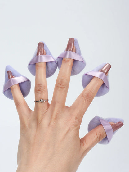 Mini Triangular Powder Puff 40-80Pcs, Apply Loose Powder by Gently Pressing It onto the Face to Achieve a Setting Effect