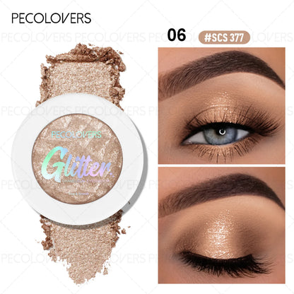 1PC Chameleon Eyeshadow Powder - Vibrant Pink Highlighter, Mashed Potato Texture, Long-Lasting Shimmer