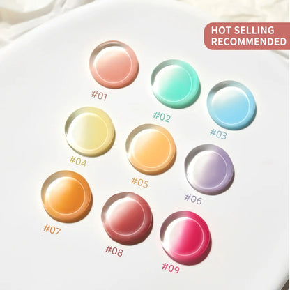 20 Colors Pat Painting Gel Nail Polish Set With Sponge Gradient Semi Permanent Soak Off UV LED Nail Art Gel Varnishes For Nails