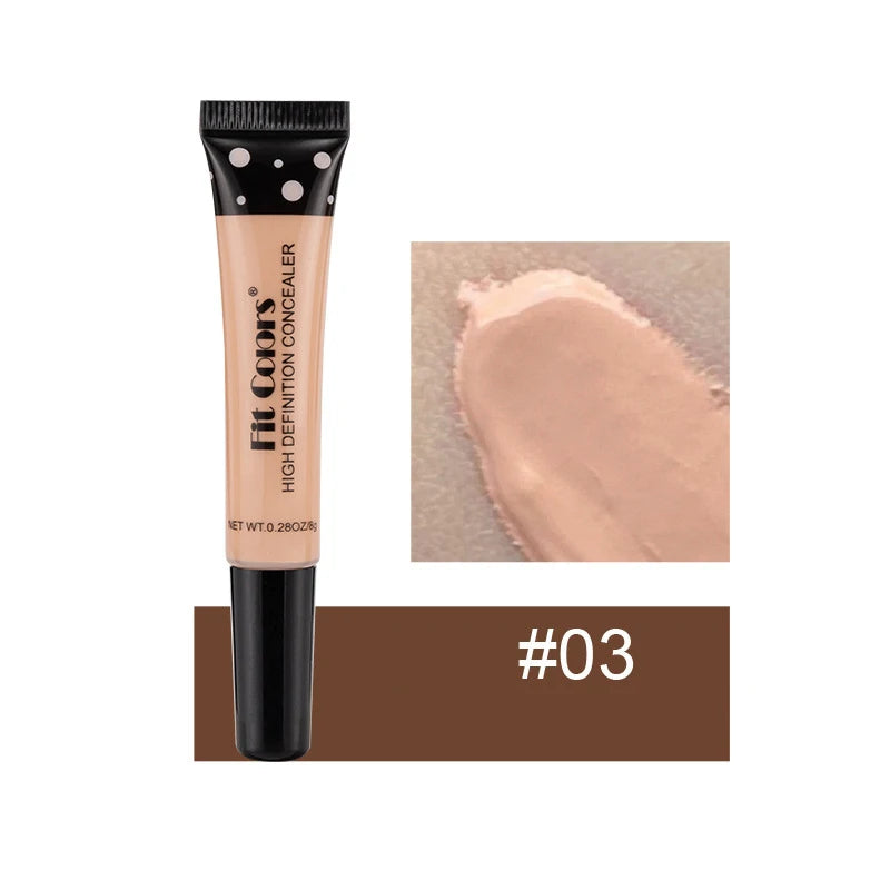 Full Cover Liquid Concealer 8 Color BB Cream Foundation Air-permeable Natural Brightening Makeup Eye Dark Circles Cream Cosmetic