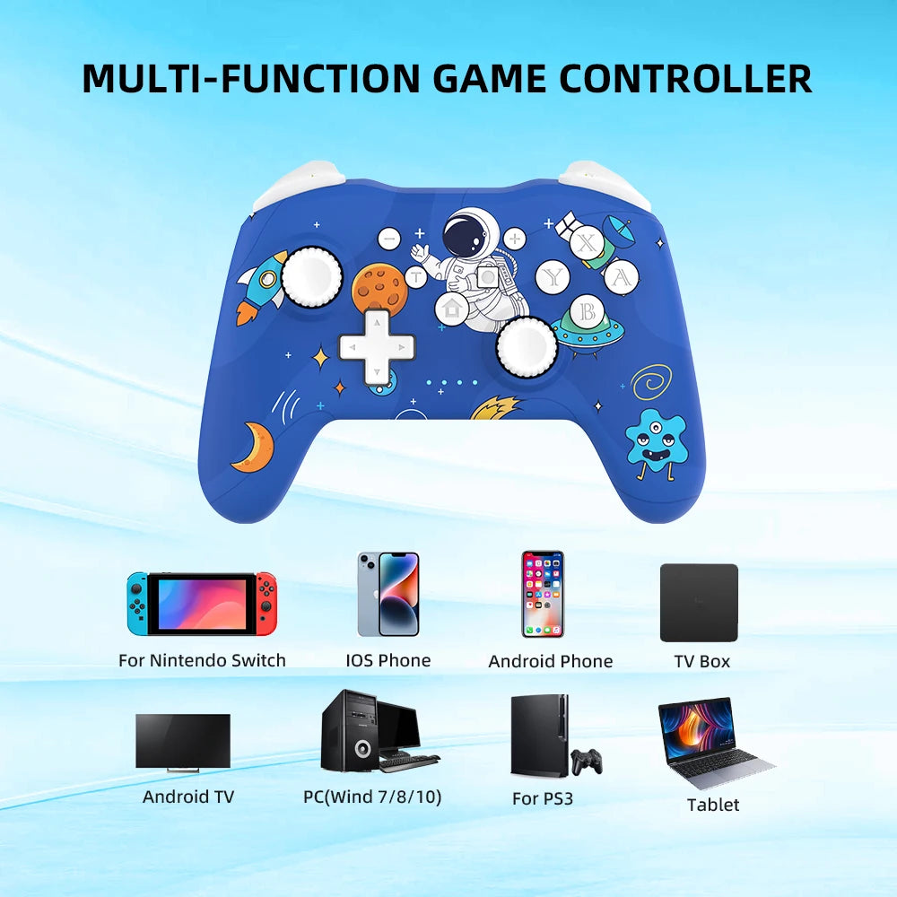 GAMINJA NS009S Wireless Controller BT Gamepad For Nintendo Switch Lite PC TV Box 6-axis Dual Vibration Joystic For Switch 2