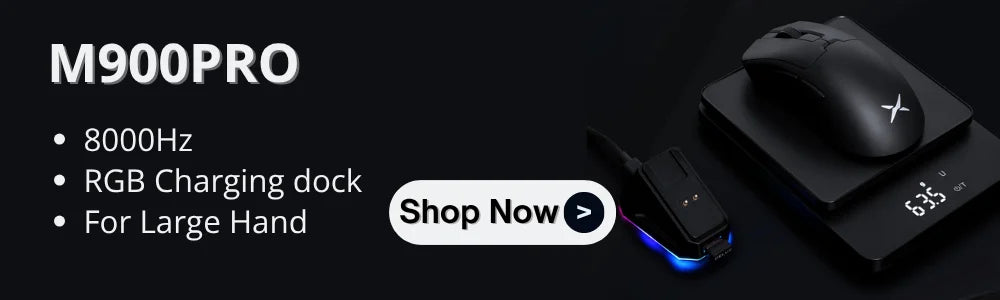 Delux M800mini Wireless Gaming Mouse, 46g Lightweight,PAW3395/PAW3311,1KHz Polling Rate for Small to Medium Hand PC Gamer