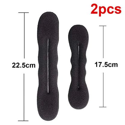 Sponge Plastic Loop Curly Hair Maker Hair Scrunchie Headband Twist Donut Bun Curler Hairbands Hairstyle Tools
